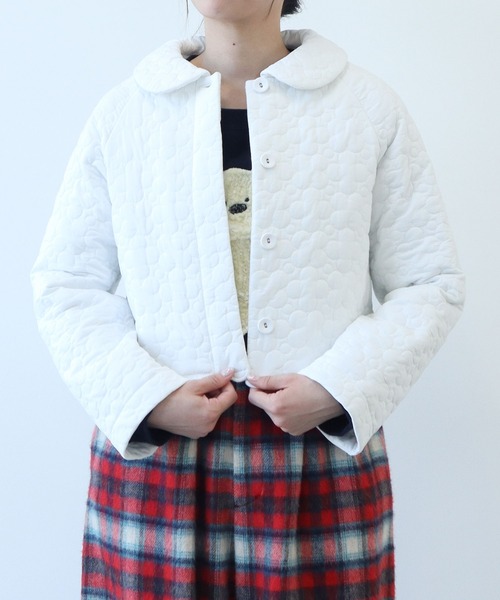 bulle de savon（ビュルデサボン）の「《bulle de savon 30th Anniversary》はなとまるキルティング ジャケット（その他アウター・レディース・ホワイト/ブラック/その他・FREE）」の11枚目の写真