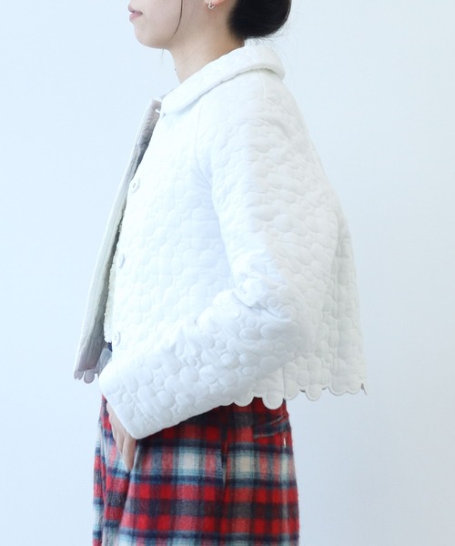 bulle de savon（ビュルデサボン）の「《bulle de savon 30th Anniversary》はなとまるキルティング ジャケット（その他アウター・レディース・ホワイト/ブラック/その他・FREE）」の9枚目の写真