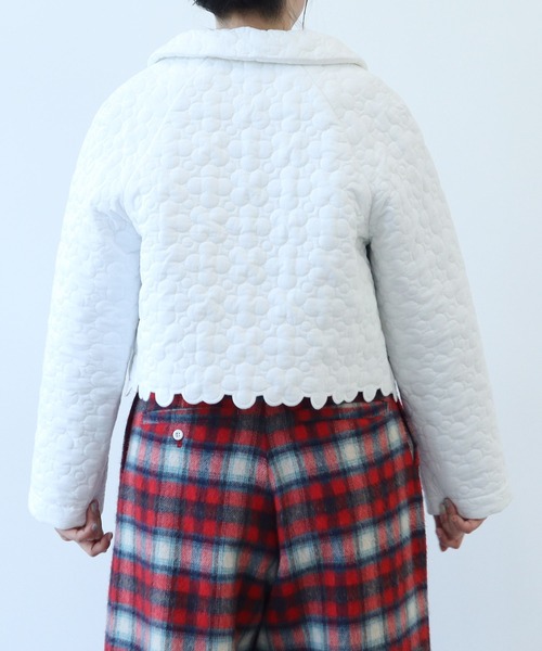 bulle de savon（ビュルデサボン）の「《bulle de savon 30th Anniversary》はなとまるキルティング ジャケット（その他アウター・レディース・ホワイト/ブラック/その他・FREE）」の8枚目の写真