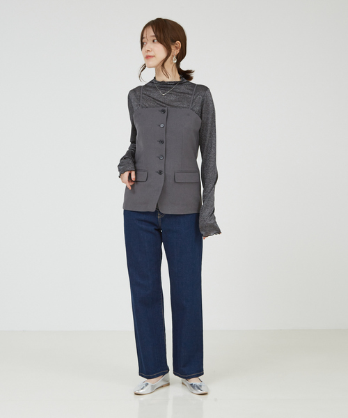 abahouse mavie（アバハウスマヴィ）の「【シアートップス】ラメメロウハイネックプルオーバー（Tシャツ/カットソー・レディース・ブラック/アイボリー/ホワイト・フリー）」の20枚目の写真