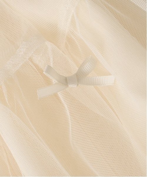 Lycee mine（リセマイン）の「【新色追加】リボン付きティアードチュールスカート（スカート・キッズ・ネイビー/レッド/アイボリー/ブラック/ピンク/ブルーグレー・100cm/110cm/120cm/130cm/140cm/150cm）」の20枚目の写真