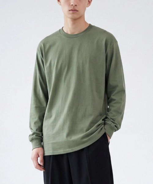 GILDAN（ギルダン）の「【GILDAN/ギルダン】6オンス ウルトラコットン ベーシック ロングスリーブ Tシャツ T2400（Tシャツ/カットソー・メンズ・ブラック/ホワイト/グレー/グリーン系その他・X-LARGE/LARGE/MEDIUM）」の4枚目の写真