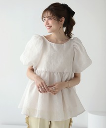 MERAKI（ファッション） ブラウス シャツ ふくれジャガード