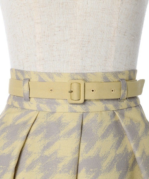 an another angelus（アンアナザーアンジェラス）の「ハンドペイント千鳥柄タックスカート/ananotherangelus（スカート・レディース・グレー×ピンク/ベージュ×ブラック/イエロー×グレー・FREE）」の18枚目の写真