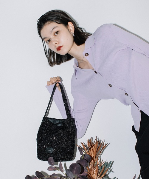 BEAURE ヴュレ スパンコール バケツ型 ワンショル(ショルダーバッグ)|Beau're(ヴュレ) BEAURE ヴュレ スパンコール バケツ型 ワンショル(ショルダーバッグ)|Beau're(ヴュレ)