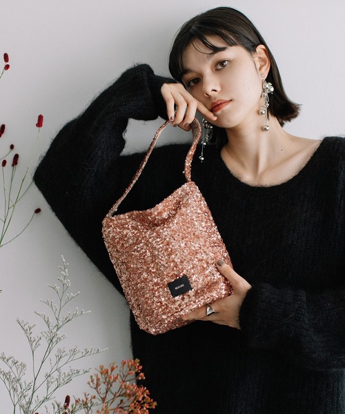 BEAURE ヴュレ スパンコール バケツ型 ワンショル(ショルダーバッグ)|Beau're(ヴュレ) BEAURE ヴュレ スパンコール バケツ型 ワンショル(ショルダーバッグ)|Beau're(ヴュレ)