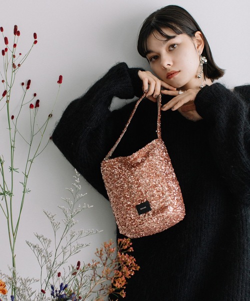 BEAURE ヴュレ スパンコール バケツ型 ワンショル(ショルダーバッグ)|Beau're(ヴュレ) BEAURE ヴュレ スパンコール バケツ型 ワンショル(ショルダーバッグ)|Beau're(ヴュレ)