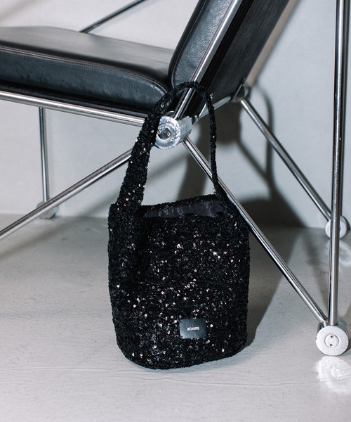 BEAURE ヴュレ スパンコール バケツ型 ワンショル(ショルダーバッグ)|Beau're(ヴュレ) BEAURE ヴュレ スパンコール バケツ型 ワンショル(ショルダーバッグ)|Beau're(ヴュレ)