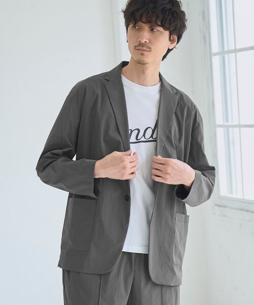 【セール】ナイロンタスランジャケット（テーラードジャケット）｜RONEL（ロネル）