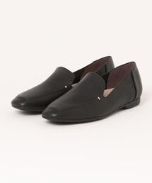 スクエアトゥスリッポンシューズ