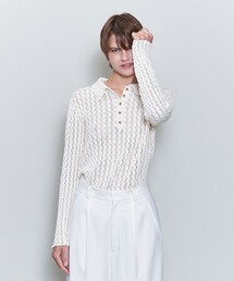 6(ROKU) スカシ カラー トップス 6（ロク）の「＜6(ROKU)＞スカシ カラー トップス（Tシャツ