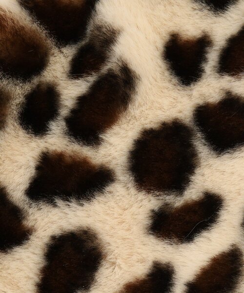 OPAQUE.CLIP（オペークドットクリップ）の「◆レオパード柄フェイクファー差し込みティペット（ストール/ショール・レディース・ダークブラウン系・00）」の5枚目の写真