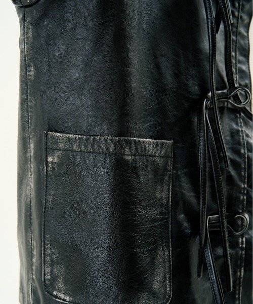 DISCOVERED（ディスカバード）の「DISCOVERED FADE BLACK LEATHER CHINA BLOUSON（その他アウター・メンズ・ブラック・1/3）」の13枚目の写真