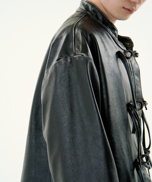 DISCOVERED（ディスカバード）の「DISCOVERED FADE BLACK LEATHER CHINA BLOUSON（その他アウター・メンズ・ブラック・1/3）」の14枚目の写真