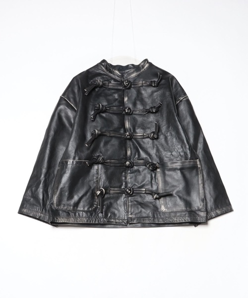 DISCOVERED（ディスカバード）の「DISCOVERED FADE BLACK LEATHER CHINA BLOUSON（その他アウター・メンズ・ブラック・1/3）」の21枚目の写真