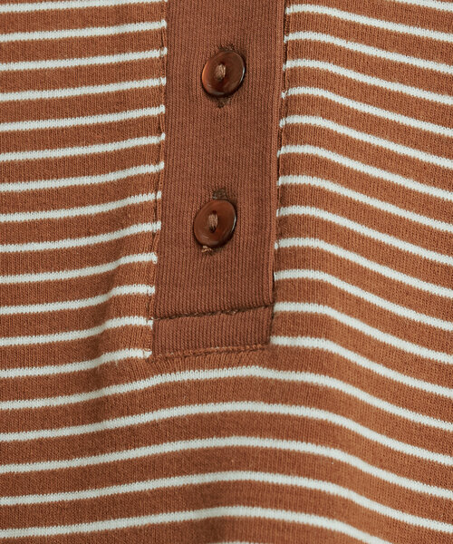 natural couture（ナチュラルクチュール）の「前後2WAYヘンリーネックボーダーT（Tシャツ/カットソー・レディース・ピンク/オレンジ/チャコールグレー/オフホワイト/ブラック・FREE）」の14枚目の写真