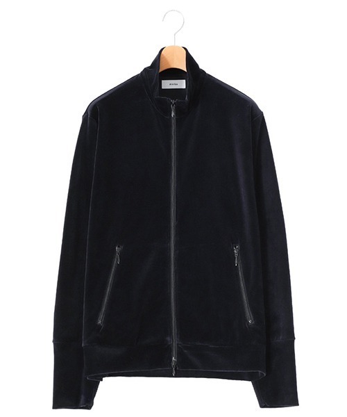 marka（マーカ）の「marka / マーカ：TRACK JACKET - 30/- organic cotton velour -：M24C-05CS01C[COR]（ブルゾン・メンズ・ダークネイビー・2/3/1）」の2枚目の写真