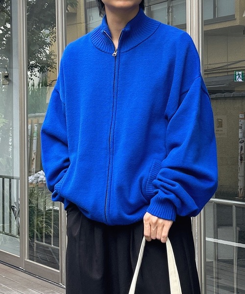 MandO(Auntie Rosa)(エムオー)の「【MandO】ハイネックドライバーズニット(ニット/セーター・メンズ・ブラック/チャコール/ブルー・MEDIUM/LARGE)」の3枚目の写真