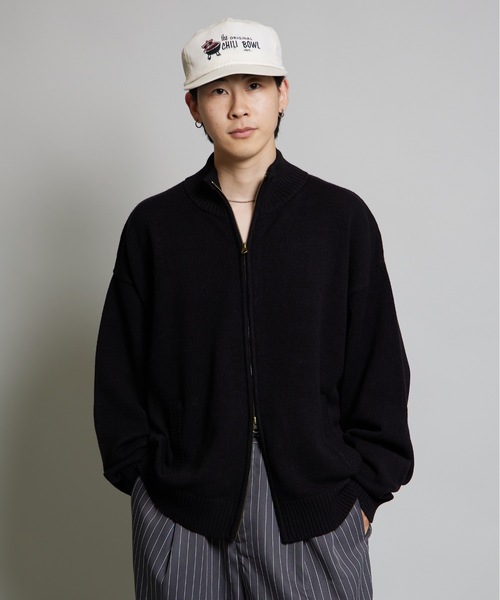 MandO(Auntie Rosa)(エムオー)の「【MandO】ハイネックドライバーズニット(ニット/セーター・メンズ・ブラック/チャコール/ブルー・MEDIUM/LARGE)」の4枚目の写真