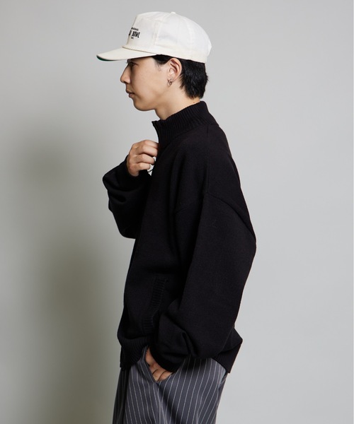 MandO(Auntie Rosa)(エムオー)の「【MandO】ハイネックドライバーズニット(ニット/セーター・メンズ・ブラック/チャコール/ブルー・MEDIUM/LARGE)」の5枚目の写真