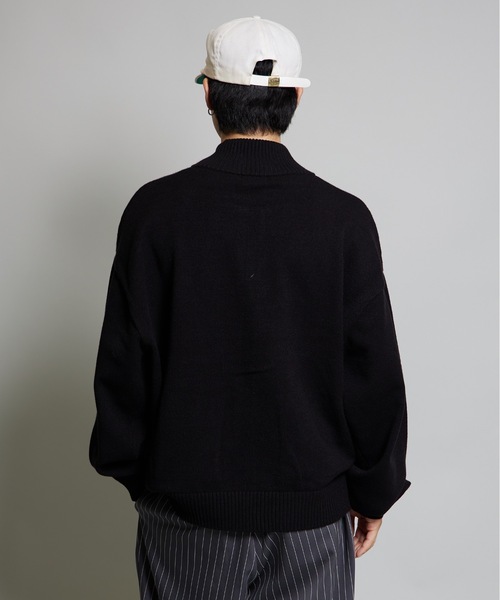 MandO(Auntie Rosa)(エムオー)の「【MandO】ハイネックドライバーズニット(ニット/セーター・メンズ・ブラック/チャコール/ブルー・MEDIUM/LARGE)」の6枚目の写真