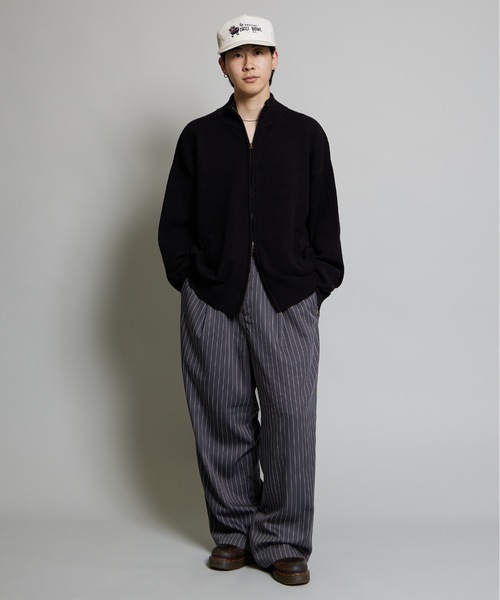 MandO(Auntie Rosa)(エムオー)の「【MandO】ハイネックドライバーズニット(ニット/セーター・メンズ・ブラック/チャコール/ブルー・MEDIUM/LARGE)」の7枚目の写真