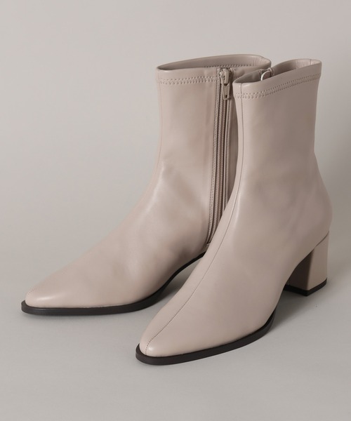 A part by(アパートバイ)の「ソフトストレッチショートブーツ(ブーツ・レディース・ブラック/ブラウン/ライトベージュ・MEDIUM/LARGE)」の15枚目の写真