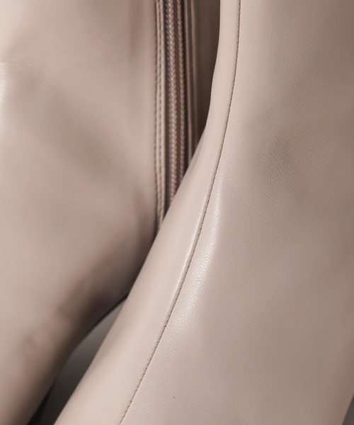 A part by(アパートバイ)の「ソフトストレッチショートブーツ(ブーツ・レディース・ブラック/ブラウン/ライトベージュ・MEDIUM/LARGE)」の16枚目の写真