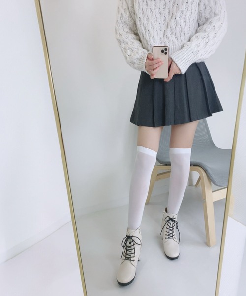 Sugar Sugar(シュガーシュガー)の「レースアップ ヒール ブーツ 5826 【SUGAR SUGARシュガーシュガー】(ブーツ・レディース・キャメル/アイボリー/ブラック・S/M/L/LL)」の4枚目の写真