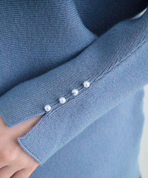 DRESKIP（ドレスキップ）の「◆【洗える/セットアップ可】女性らしさ際立つ　もちもちリブドルマンニット（ニット/セーター・レディース・ブラック/ボルドー/ブルー/グレー/オフホワイト/サンドベージュ/イエロー・00）」の16枚目の写真