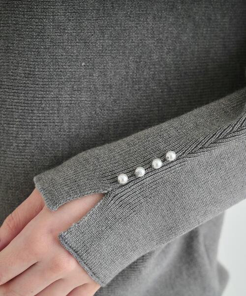 DRESKIP（ドレスキップ）の「◆【洗える/セットアップ可】女性らしさ際立つ　もちもちリブドルマンニット（ニット/セーター・レディース・ブラック/ボルドー/ブルー/グレー/オフホワイト/サンドベージュ/イエロー・00）」の20枚目の写真