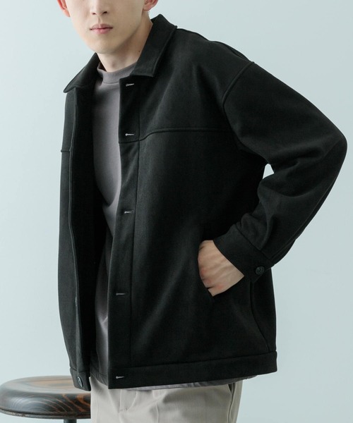 ITEMS URBANRESEARCH(アイテムズ アーバンリサーチ)の「裏フリース F.S. ボタンアップ ジャケット(その他アウター・メンズ・ブラウン/チャコールグレー/ブラック・MEDIUM/LARGE)」の6枚目の写真