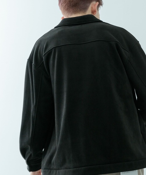 ITEMS URBANRESEARCH(アイテムズ アーバンリサーチ)の「裏フリース F.S. ボタンアップ ジャケット(その他アウター・メンズ・ブラウン/チャコールグレー/ブラック・MEDIUM/LARGE)」の7枚目の写真