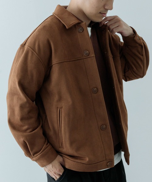 ITEMS URBANRESEARCH(アイテムズ アーバンリサーチ)の「裏フリース F.S. ボタンアップ ジャケット(その他アウター・メンズ・ブラウン/チャコールグレー/ブラック・MEDIUM/LARGE)」の12枚目の写真