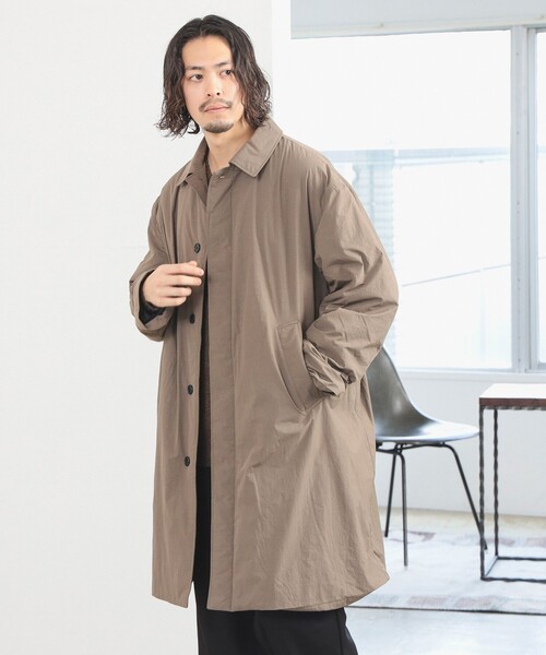 B:MING by BEAMS（ビーミングバイビームス）の「撥水 ナイロン コート（ステンカラーコート・メンズ・ブラウン系その他5/ブラック・SMALL/MEDIUM/LARGE/X-LARGE）」の13枚目の写真