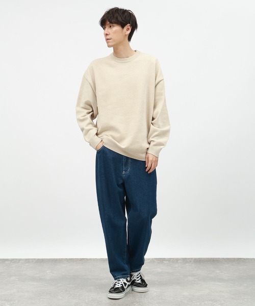 LAKOLE（ラコレ）の「ソフトモールニットプルオーバー / 116740（ニット/セーター・メンズ・アイボリー/ブラック/ブルー/グレー/ブラウン/オレンジ・X-LARGE/MEDIUM/LARGE）」の10枚目の写真