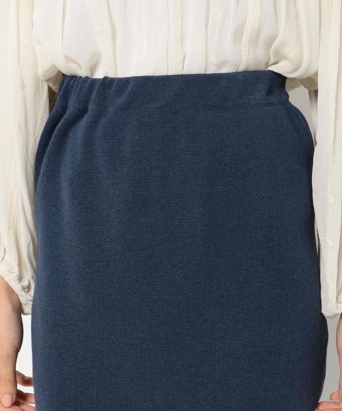 Another Edition(アナザーエディション)の「ミラノリブタイトスカート/AEFC PEミラノRIB タイトSK(スカート・レディース・ブラック/ネイビー/グレー・フリー)」の8枚目の写真