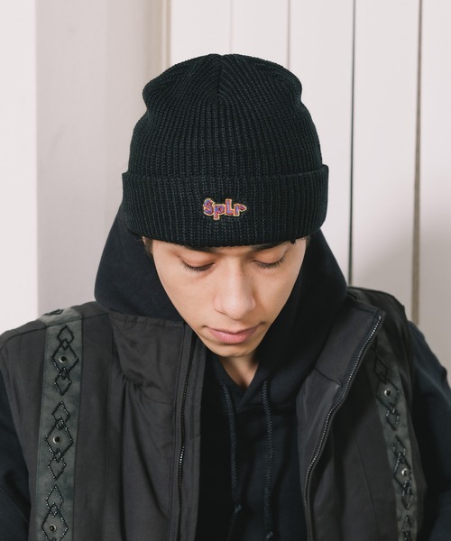 SPLR/エスピーエルアール SPLR24AW Crayon Embroidery hat クレヨン刺ニット帽（ニットキャップ/ビーニー）｜SPLR（エス・ピー・エル・アール）