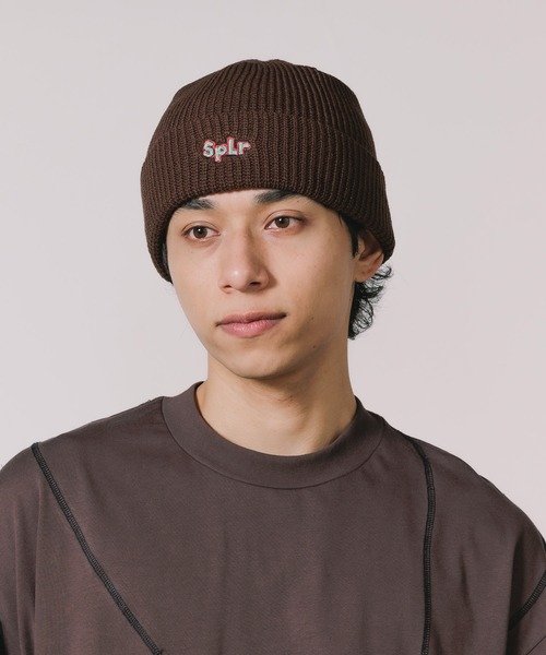 SPLR/エスピーエルアール SPLR24AW Crayon Embroidery hat クレヨン刺ニット帽（ニットキャップ/ビーニー）｜SPLR（エス・ピー・エル・アール）