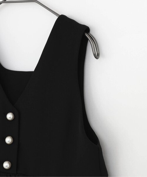 p.premier(ピードットプルミエ)の「【フォーマル対応/ジュニア対応】前後2WAYパール釦ジャンパースカート(ワンピース・キッズ・ブラック・90/100/110/120/130/140)」の17枚目の写真