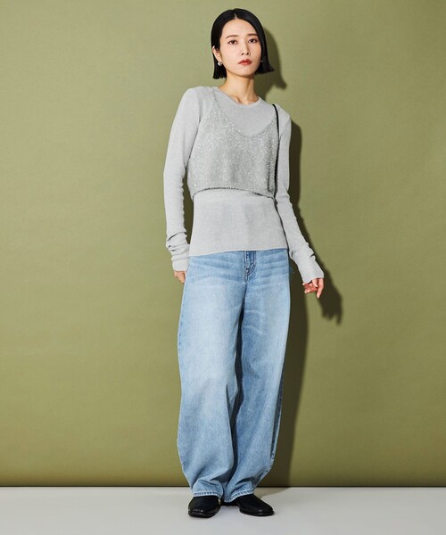 キラキラレイヤードキャミソール セール】Sparkling Layered Camisole/キラキラレイヤード