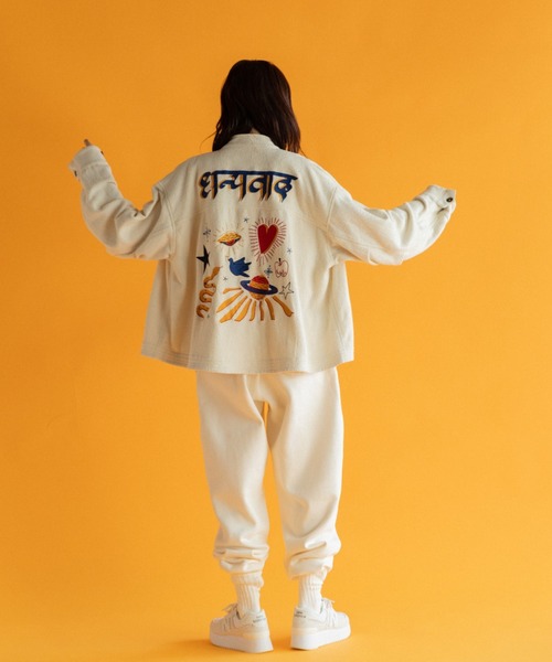 AMERICAN RAG CIE（アメリカンラグシー）の「LEIN 刺繍ジャケット（その他アウター・レディース・ホワイト/ブラック・FREE）」の6枚目の写真