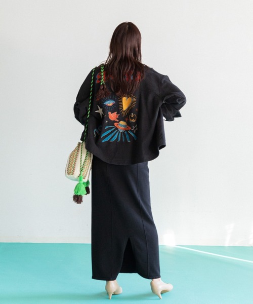 AMERICAN RAG CIE（アメリカンラグシー）の「LEIN 刺繍ジャケット（その他アウター・レディース・ホワイト/ブラック・FREE）」の19枚目の写真