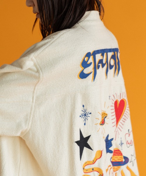 AMERICAN RAG CIE（アメリカンラグシー）の「LEIN 刺繍ジャケット（その他アウター・レディース・ホワイト/ブラック・FREE）」の13枚目の写真