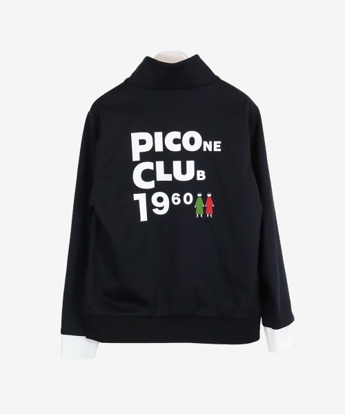 Picone CLUB（ピッコーネクラブ）の「裏起毛バックロゴブルゾン（ブルゾン・レディース・ブラック/ホワイト・S/M/L）」の5枚目の写真