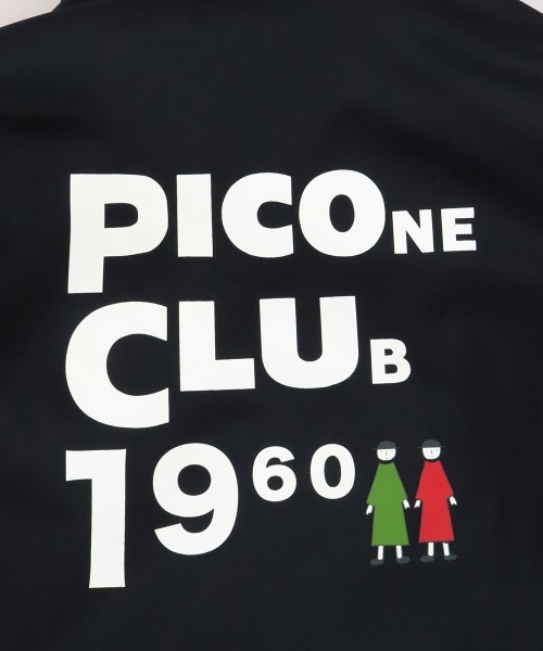 Picone CLUB（ピッコーネクラブ）の「裏起毛バックロゴブルゾン（ブルゾン・レディース・ブラック/ホワイト・S/M/L）」の6枚目の写真