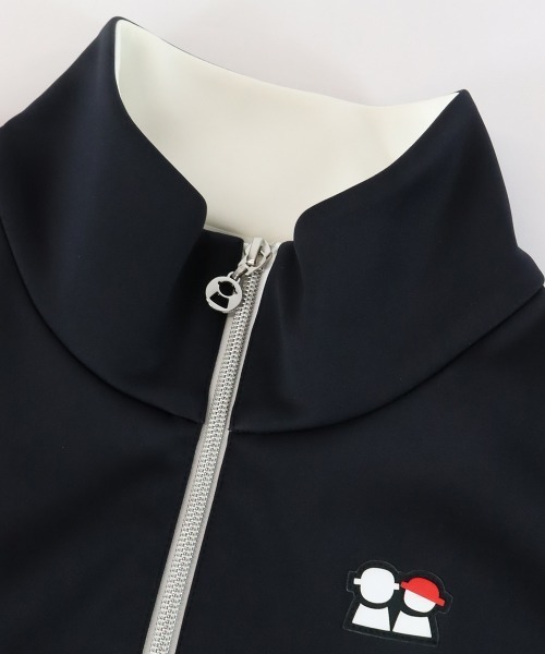 Picone CLUB（ピッコーネクラブ）の「裏起毛バックロゴブルゾン（ブルゾン・レディース・ブラック/ホワイト・S/M/L）」の7枚目の写真