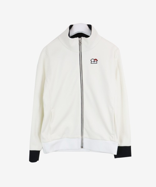 Picone CLUB（ピッコーネクラブ）の「裏起毛バックロゴブルゾン（ブルゾン・レディース・ブラック/ホワイト・S/M/L）」の3枚目の写真