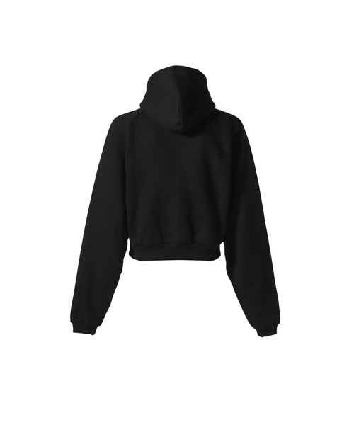 FOG ESSENTIALS(エフオージーエッセンシャルズ)の「FLEECE CROPPED HOODIE(パーカー・レディース・ブラック/ヘザーグレー・M/S/XS)」の3枚目の写真