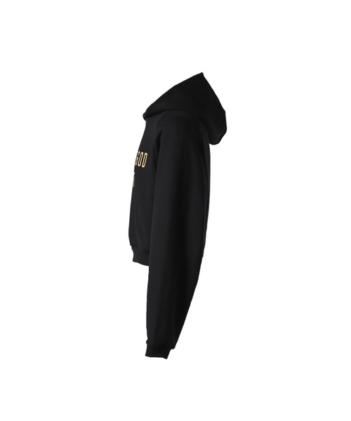 FOG ESSENTIALS(エフオージーエッセンシャルズ)の「FLEECE CROPPED HOODIE(パーカー・レディース・ブラック/ヘザーグレー・M/S/XS)」の4枚目の写真
